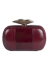 Сумка из кожи змеи Flirty Minaudiere Snake Diane von Furstenberg