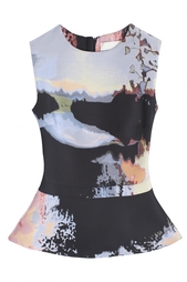 Шелковый топ Mary Katrantzou