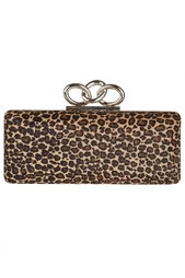 Кожаный клатч Sutra Leopard Haircalf Diane von Furstenberg