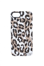 Чехол для iPhone 5 Leopard  Brown/Black Diane von Furstenberg
