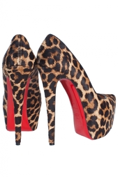 Кожаные туфли Daffodile 160 Pony Leopard 50s/Nappa Christian Louboutin