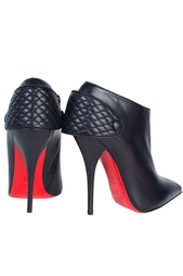 Кожаные ботильоны Huguette 120 Nappa/Nappa Brode Christian Louboutin