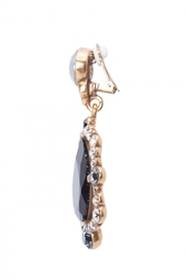 Клипсы из кристаллов Oscar de la Renta
