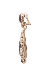 Клипсы из кристаллов Oscar de la Renta