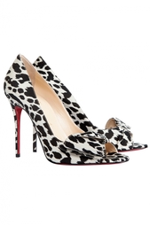 Туфли из хлопка Just Soon 100 Tissu Leopardino Christian Louboutin