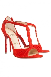 Замшевые босоножки Jazzy Doll 100 Suede Christian Louboutin