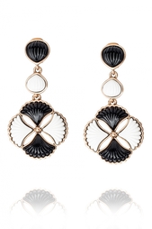 Клипсы с кристаллами Oscar de la Renta