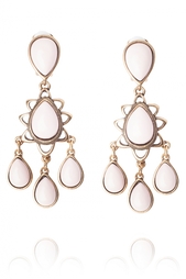 Клипсы с кристаллами Oscar de la Renta