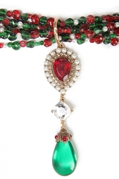 Колье с кристаллами Oscar de la Renta