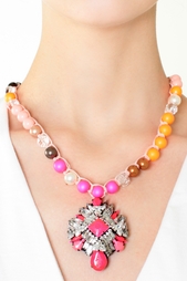 Колье с кристаллами Rosario Jumble Shourouk