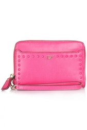 Кожаный кошелек Studded Leather Connect Wristlet Diane von Furstenberg
