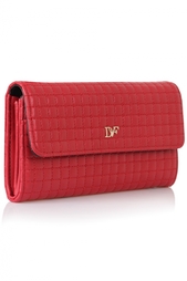 Кожаный кошелек Voyage Flat Wallet Diane von Furstenberg