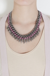 Колье из металла и кристаллов Mawi