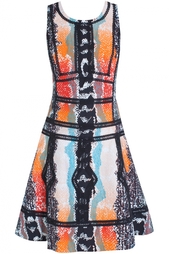 Платье из хлопка и льна Margot Diane von Furstenberg