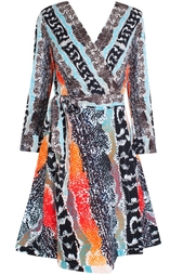 Платье из хлопка и льна Amelia Diane von Furstenberg