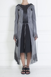 Пальто из искусственной замши Junya Watanabe