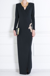 Платье из вискозы Balmain