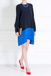 Платье из вискозы и ацетата Victoria by Victoria Beckham