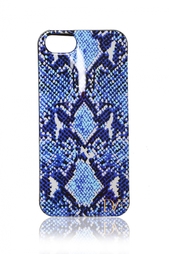 Чехол для iPhone 5/5S Python Medium Blue Diane von Furstenberg