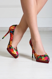 Разноцветные Кожаные туфли Debbie Charlotte Olympia