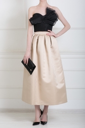 Юбка из атласной ткани Rochas