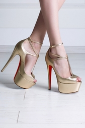 Туфли из металлизированной кожи Talitha 160 Christian Louboutin