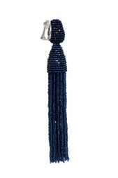 Серьги из латуни и бисера Oscar de la Renta