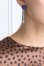 Серьги из позолоченной меди с лазуритами Patti Uribe