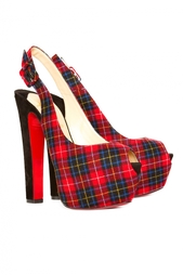 Босоножки Tartarina 160 Tartan/Veau Velours Christian Louboutin