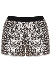 Шорты, расшитые пайетками Suki All Over Metallic Diane von Furstenberg