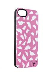 Чехол для iPhone 5 Lip Silhouette Pink Diane von Furstenberg