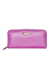 Кожаный кошелек Lips Zip Around Cont Wallet Diane von Furstenberg