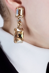 Серьги с кристаллами Swarovski Oscar de la Renta