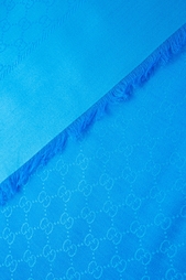 Шаль Silk wool GG jacquard shawl Gucci