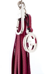 Кожаный брелок Gucci