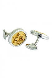 Серебряные запонки «12 колен израилевых» Gourji