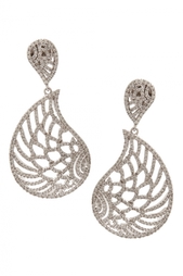 Серьги с цирконами Feathers or Wings Jewel Mania