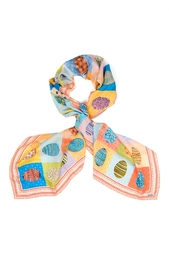 Шелковый платок «Пасхальные яйца» Gourji