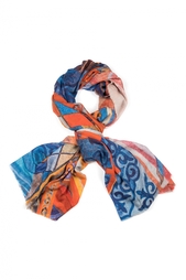 Шаль из шелка и кашемира «Казахская» Gourji