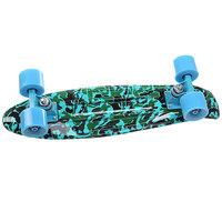 Скейт мини круизер Turbo-FB Camo Black/Green/Blue 22 (56 cм)