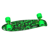 Скейт мини круизер Turbo-FB Camo Black/Green/Green 22 (56 cм)