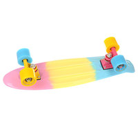 Скейт мини круизер Turbo-FB Cruiser Three Yellow/Pink/Light Blue 5.75 x 22 (55.8 см)