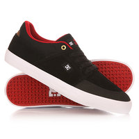 Кеды кроссовки низкие DC Shoes Wes Kremer Black/Athletic Red/W