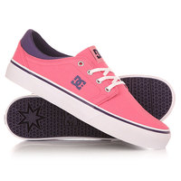 Кеды кроссовки низкие женский DC Shoes Trase Tx J Pink/Boysenberry