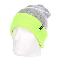 Шапка TrueSpin Neon 2 Tone Roll Up Heather Grey Lime