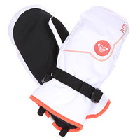 Варежки сноубордические женские Roxy Jetty Sol Mitt Bright White