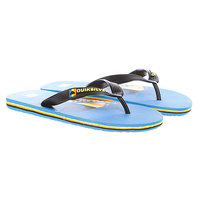 Шлепанцы детские Quiksilver Little Molokai Mw Logo Blue/Black/Yellow