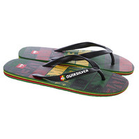 Шлепанцы Quiksilver Molokai Comp Word Red/Yellow/Green