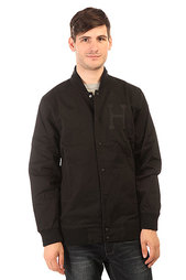 Бомбер Huf Baseball Jacket Black