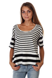 Футболка женская Roxy The Codfather Skinny Stripe True Black